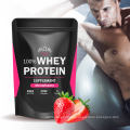 Sports Whey Protein Powder Nutrition BCAA Strawberry Milkshake Custom Manufacturer OEM